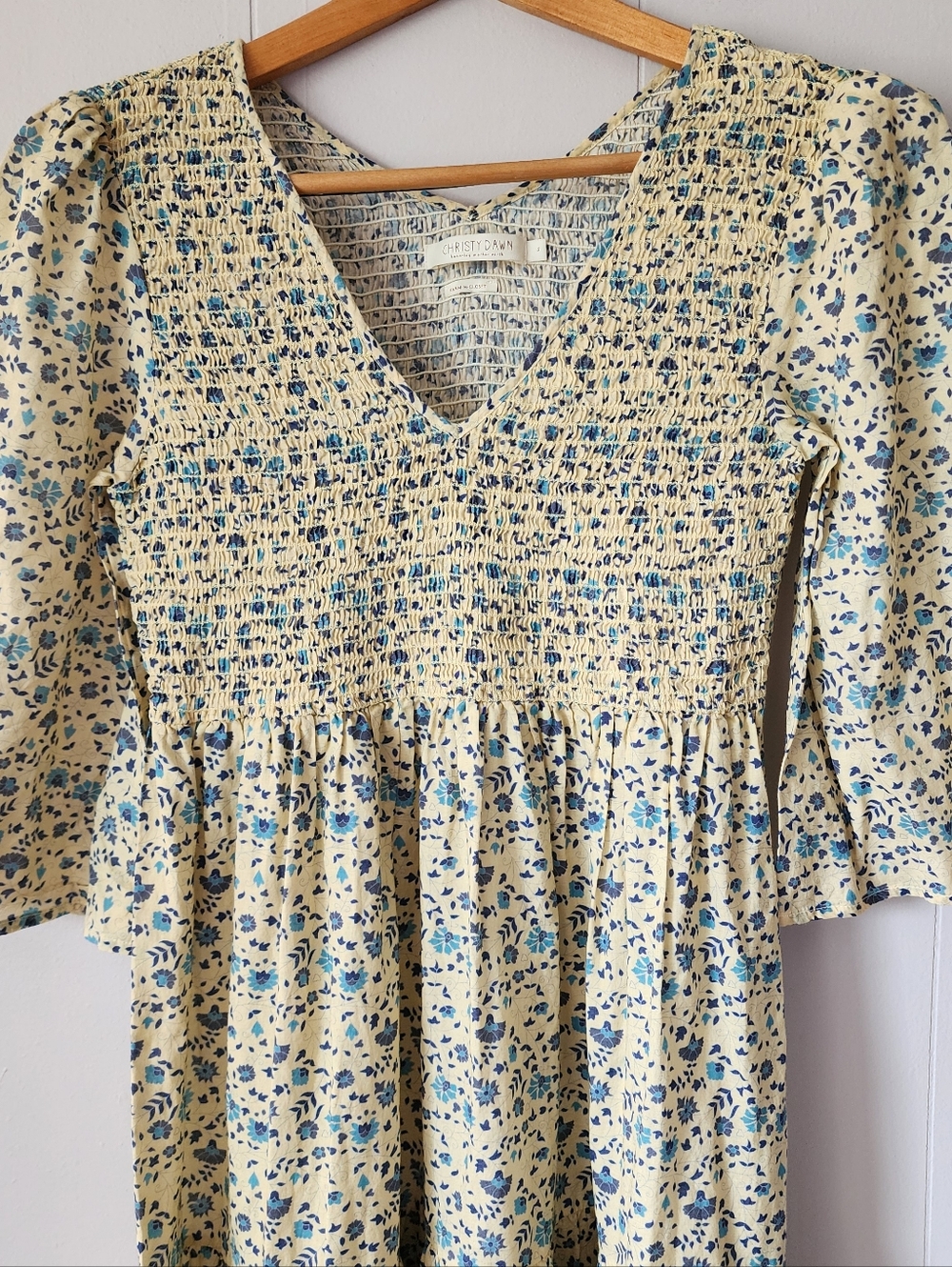 Christy Dawn The Basil Dress Larkspur Ditsy Field Maxi Dresd S